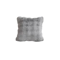 plush faux rabbit fur decorative throw pillow for sofa and bed