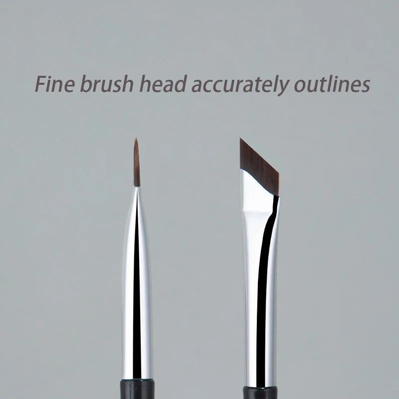 Ultra Thin Angled Eyeliner Brush Precision Detail Makeup Tool 0