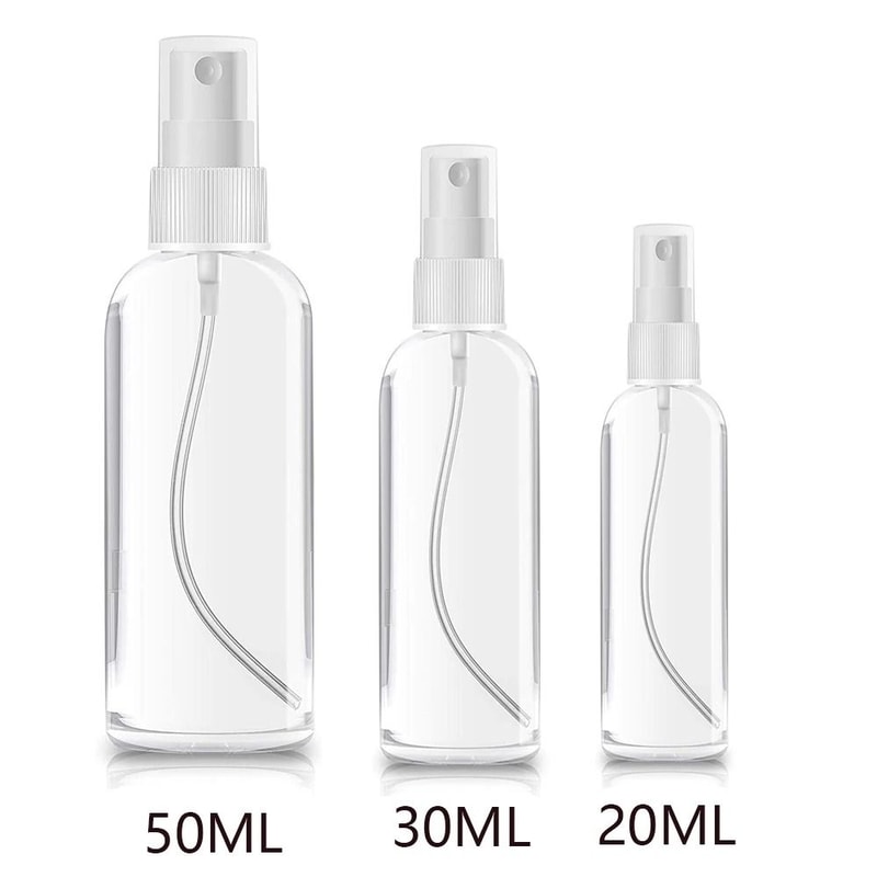 Transparent Refillable Spray Bottle Mini Cosmetic Atomizer 0