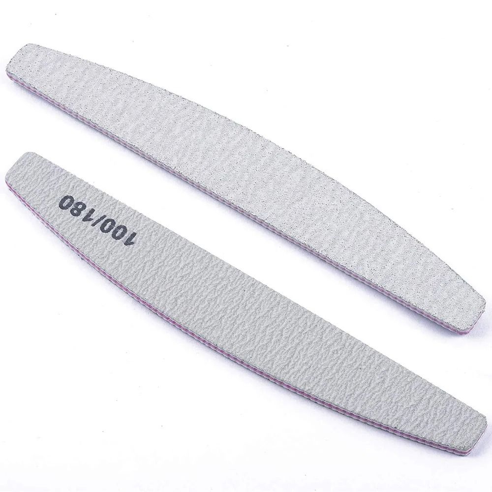 Professional Nail File Set 80 100 Grit Manicure Buffer Tools 6