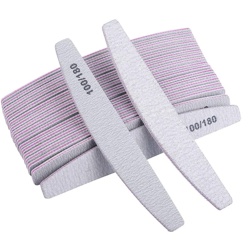 Professional Nail File Set 80 100 Grit Manicure Buffer Tools 7