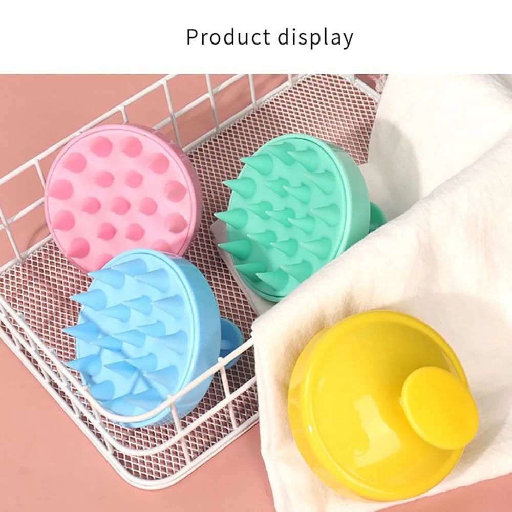 Silicone Scalp Scrubber Shampoo Brush For Deep Hair Cleansing 11