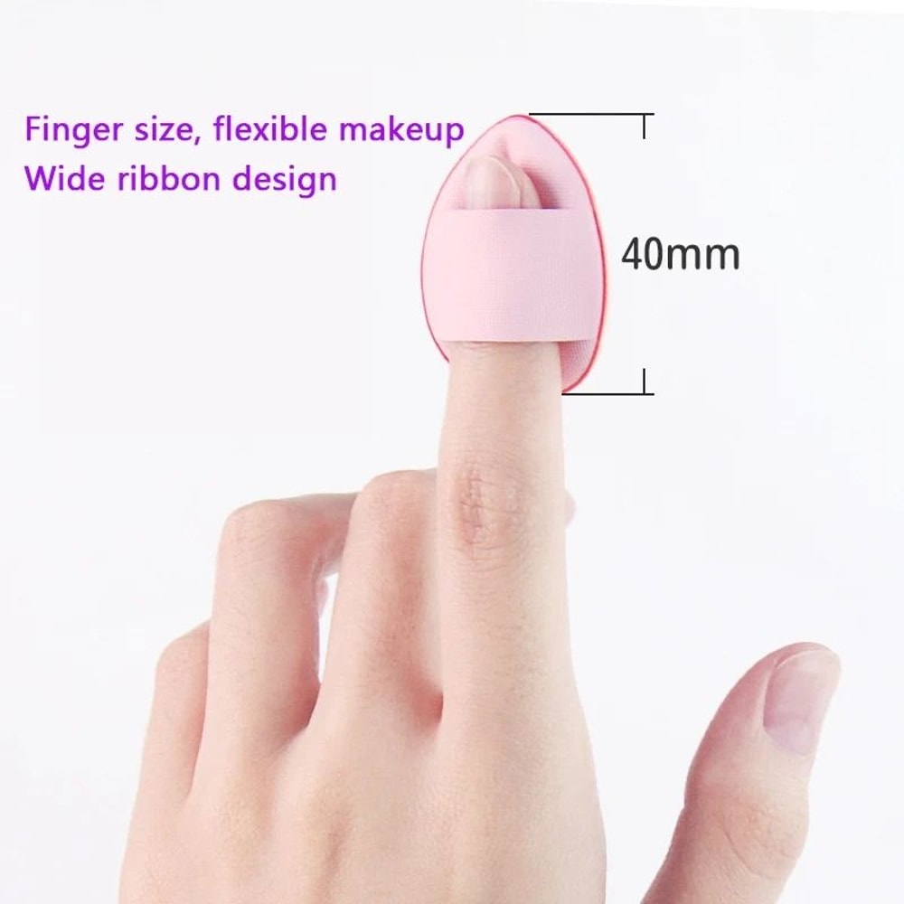 Mini Finger Puff Foundation Sponge Air Cushion Makeup Applicator 10
