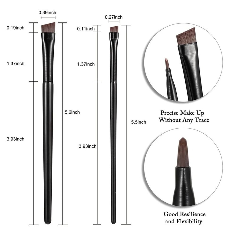 Angled Eyebrow Eyeliner Brush Precision Blade Makeup Tool 4