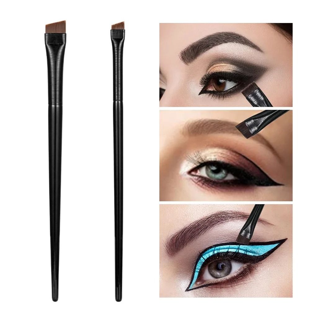 Angled Eyebrow Eyeliner Brush Precision Blade Makeup Tool 7