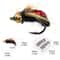 Brass Bead Head Scud Fly Artificial Insect Fishing Lure Set 3