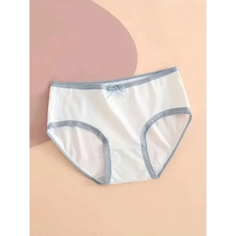 High Waist Cotton Panties Set Breathable Plus Size Ladies Underwear 1