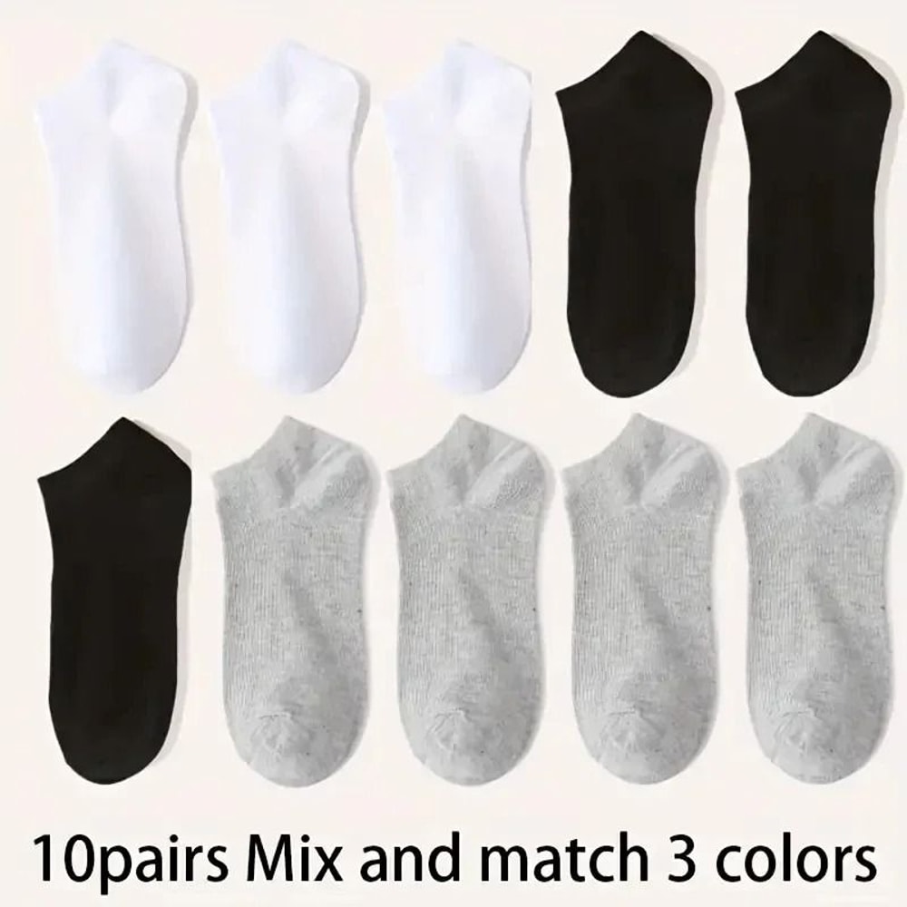 Breathable Unisex Ankle Socks Lightweight Comfort Fit Sports Set 7