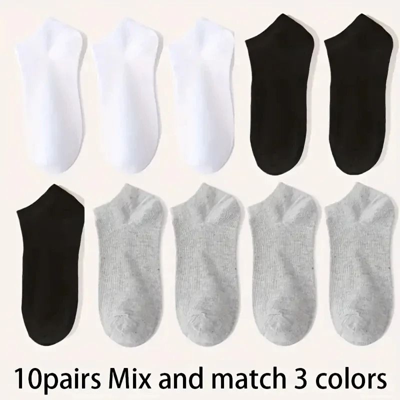 Breathable Unisex Ankle Socks Lightweight Comfort Fit Sports Set 7