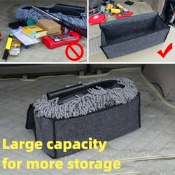 large felt car trunk organizer storage box for tools and accessories