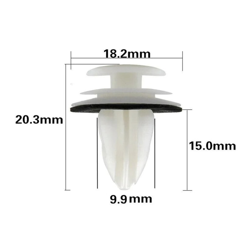 50 PCS BMW Door Panel Clips With Seal Ring Bumper Fastener Set 3