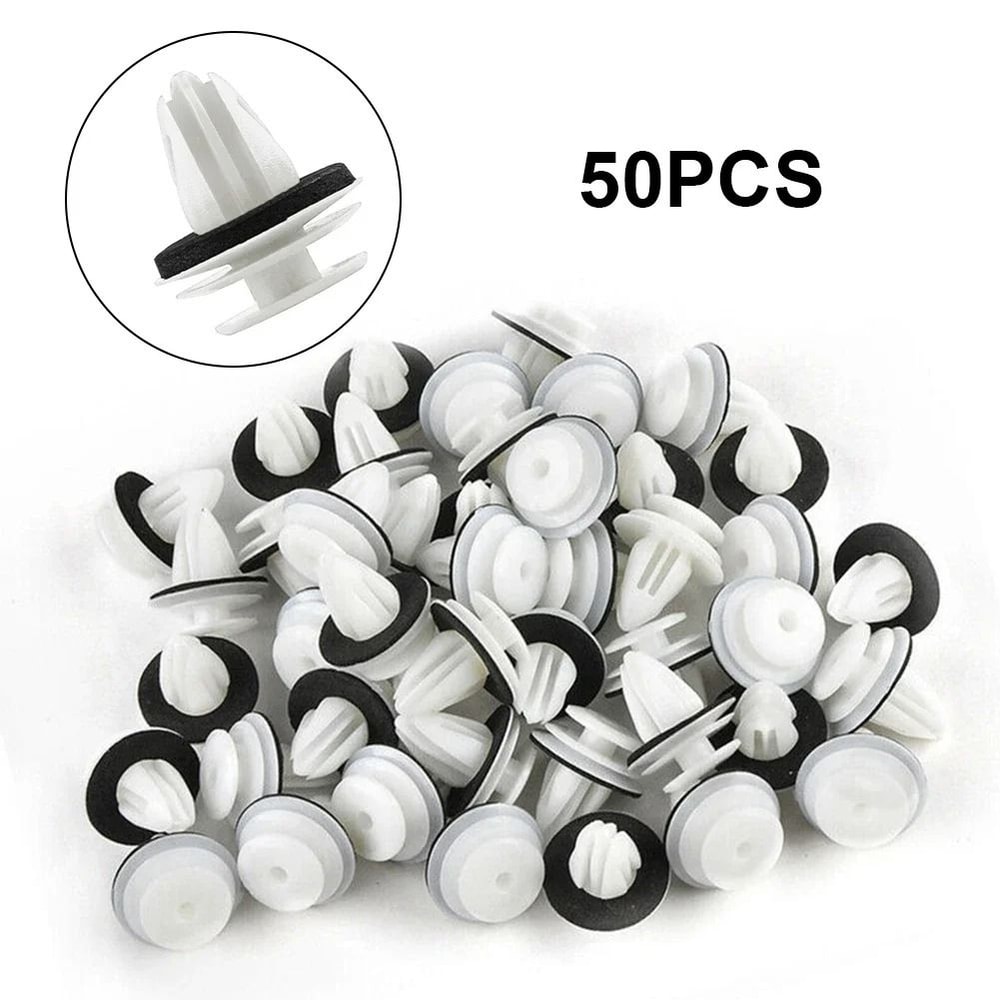 50 PCS BMW Door Panel Clips With Seal Ring Bumper Fastener Set 0