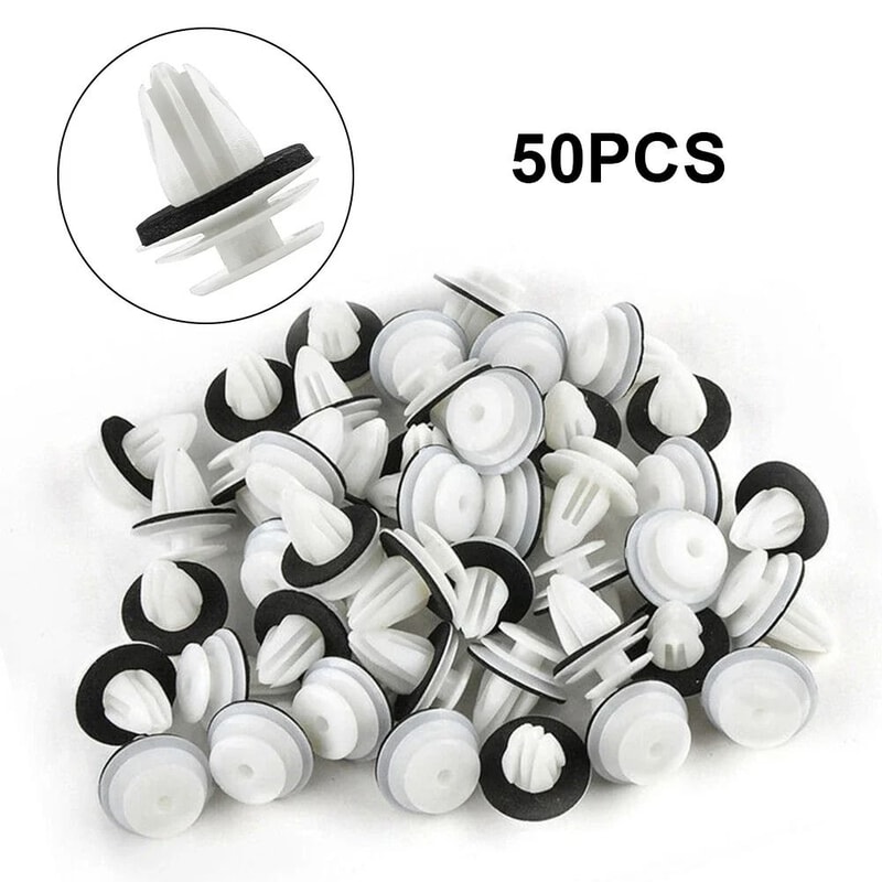 50 PCS BMW Door Panel Clips With Seal Ring Bumper Fastener Set 0