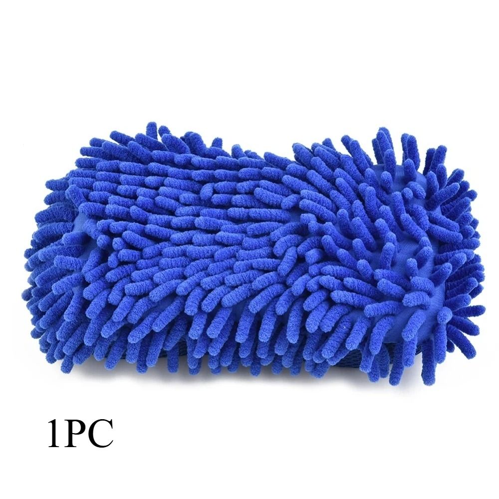 1 PC Scratch Free Microfiber Car Wash Sponge Polishing Cleaning Pad 0