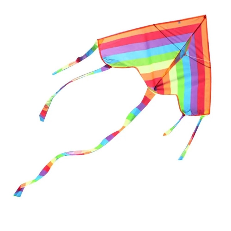 Easy Flying Rainbow Kite With Long Tail Outdoor Kids Toy 5