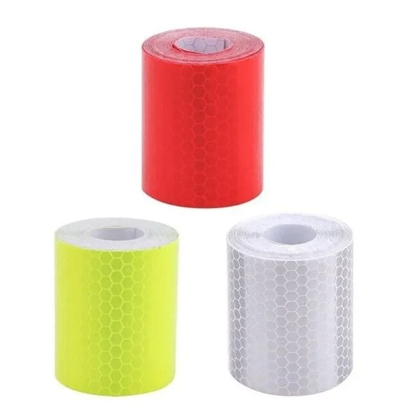 3 PCS Reflective Warning Tape Car Safety Sticker High Visibility Strip 3