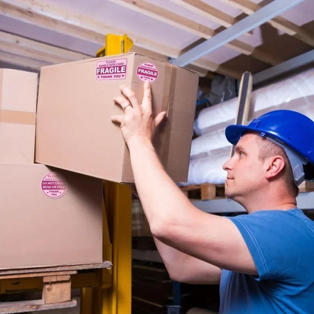 Fragile Shipping Stickers Strong Adhesive Packaging Labels Set 3