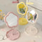 Flower Shaped Desktop Vanity Mirror Aesthetic Makeup Decor 0