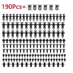 190 pcs auto plastic bumper clips kit car body push rivets fasteners set