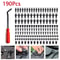 190 PCS Auto Plastic Bumper Clips Kit Car Body Push Rivets Fasteners Set 1