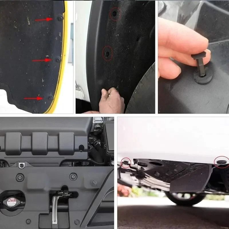 190 PCS Auto Plastic Bumper Clips Kit Car Body Push Rivets Fasteners Set 5