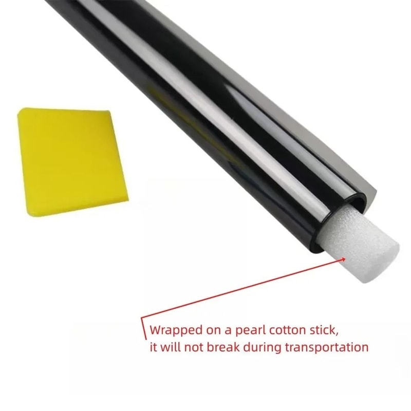 Black Window Tint Film UV Protection For Car And Home Glass 3