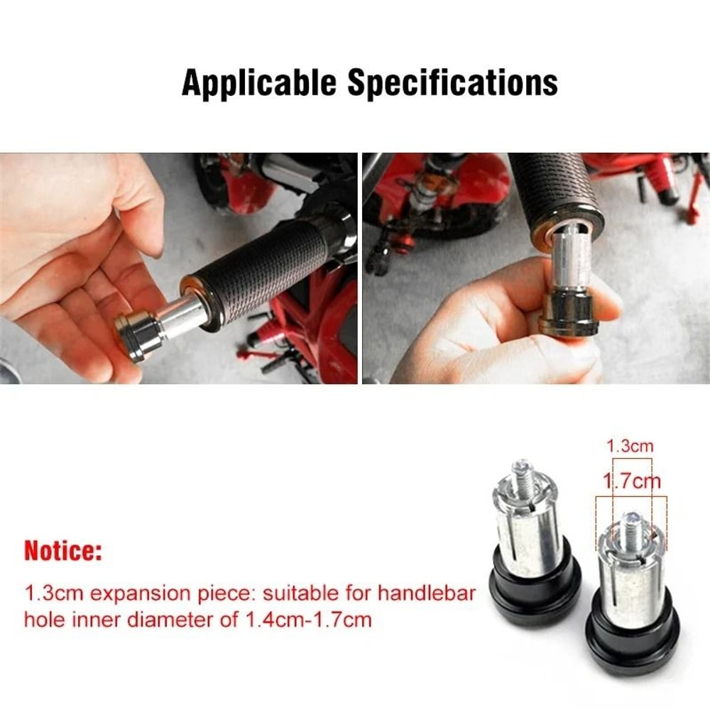 Universal Bar End Motorcycle Rearview Mirrors 22mm Handlebar Set 7