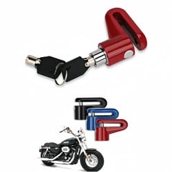 anti theft disc brake lock with steel cable for scooter and bike