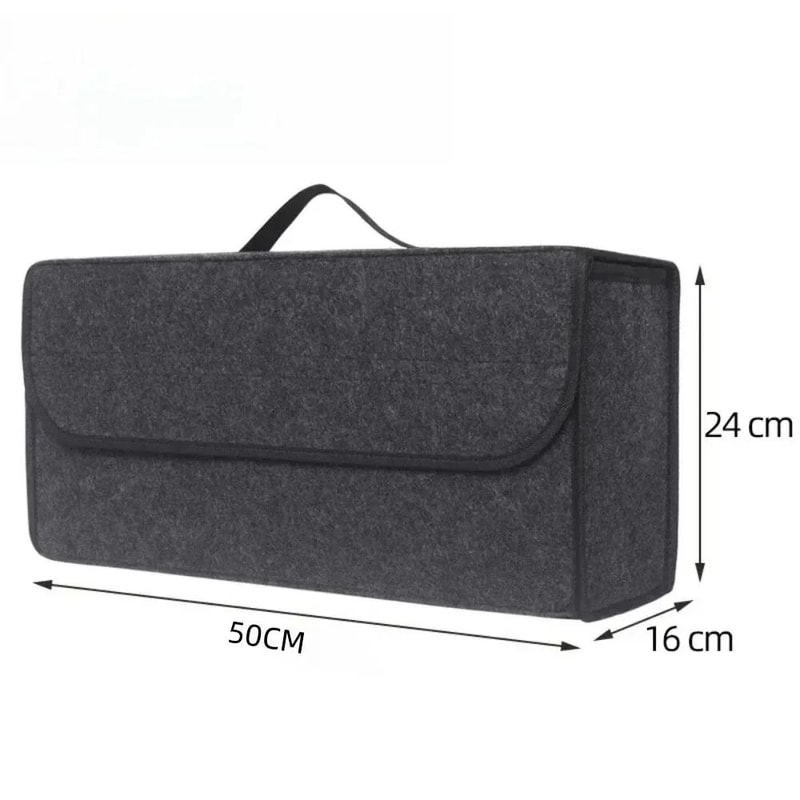 Anti Slip Felt Car Trunk Organizer Large Capacity Storage Box 1