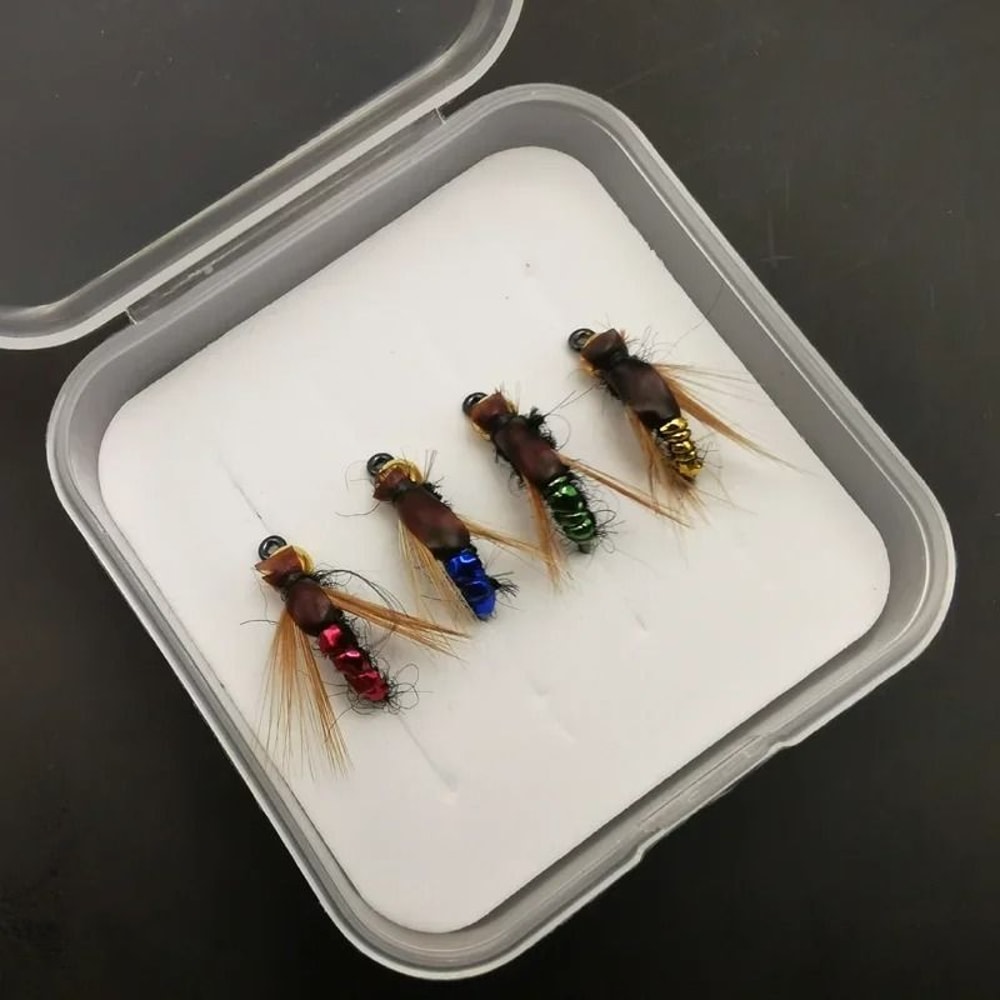 Premium Fly Fishing Flies Kit Artificial Trout Scud Worm Lure Set 1