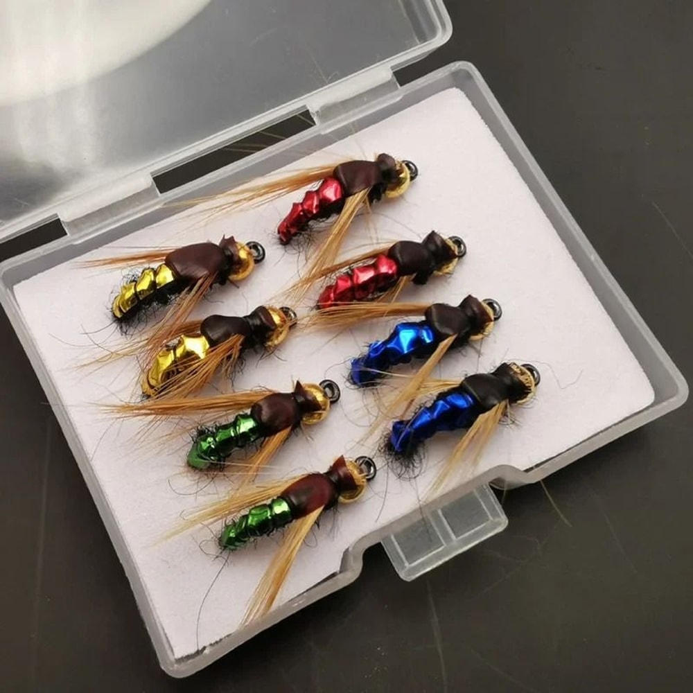 Trout Nymph And Scud Fly Fishing Flies Kit Artificial Insect Lures 2