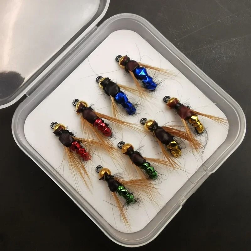 Trout Nymph And Scud Fly Fishing Flies Kit Artificial Insect Lures 5