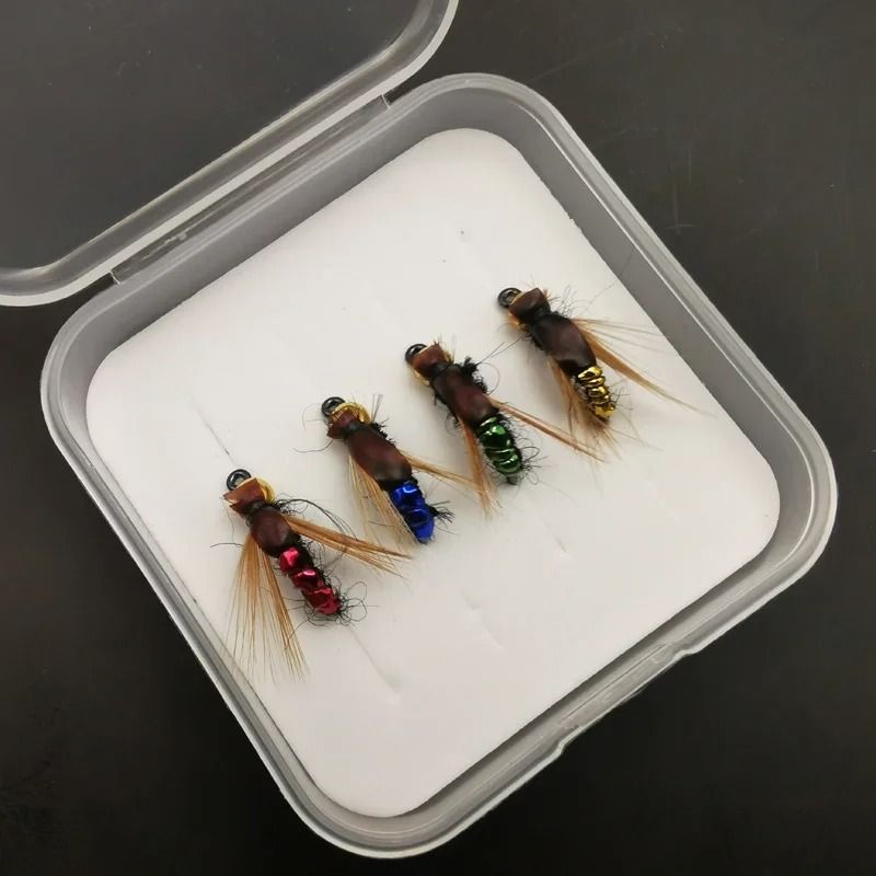 Trout Nymph And Scud Fly Fishing Flies Kit Artificial Insect Lures 1