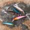 Laser Minnow Fishing Lure Set Hard Bait With Feather Treble Hooks 7