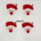 Handmade Crochet Santa Coasters Christmas Drink Mats 2