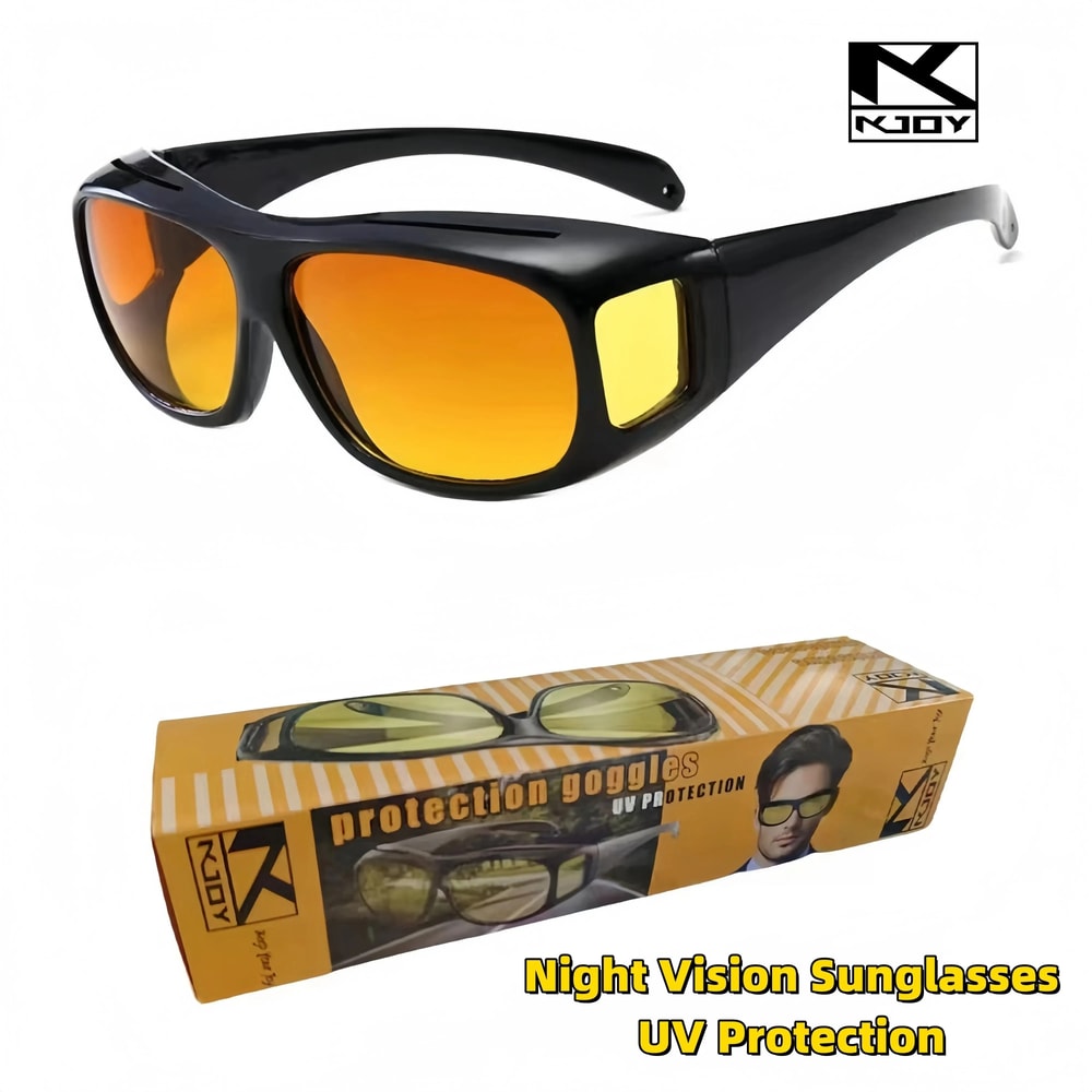 Night Vision Sunglasses For Driving UV Protection Safety Glasses 0