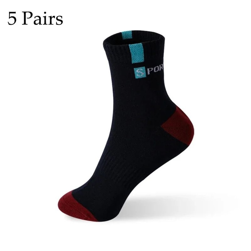 Men Bamboo Fiber Socks Breathable Odor Control Cotton Blend 1