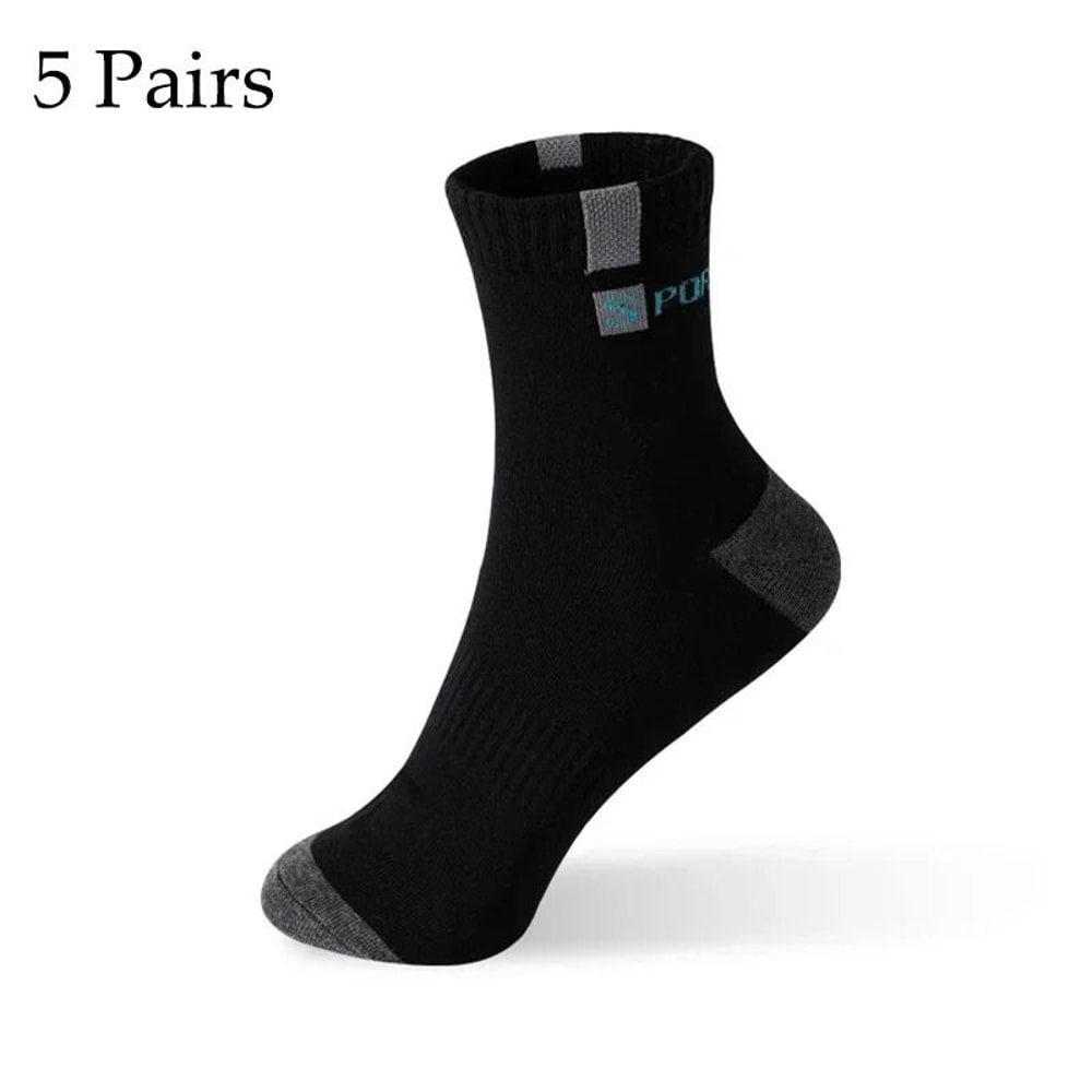 Men Bamboo Fiber Socks Breathable Odor Control Cotton Blend 2