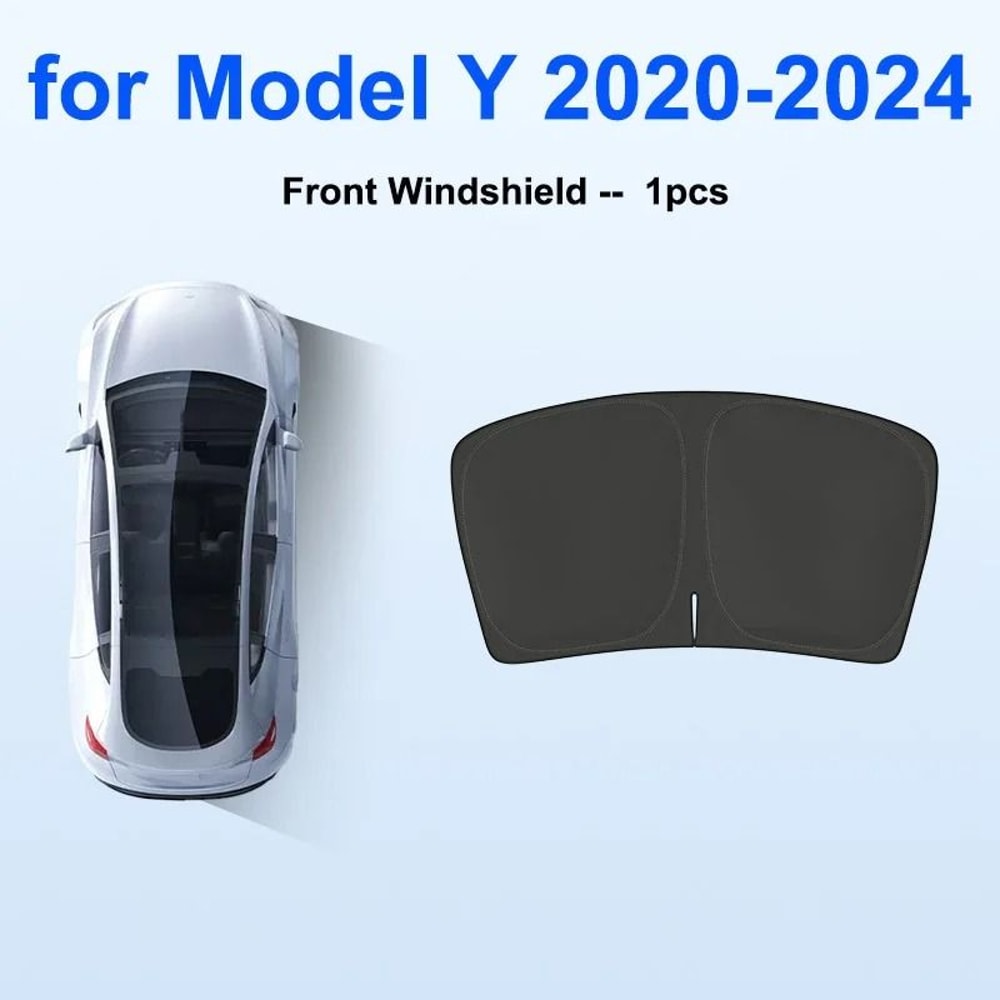 Tesla Model Y Sun Shade Windshield And Window Privacy Cover 2