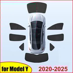 tesla model y sun shade windshield and window privacy cover