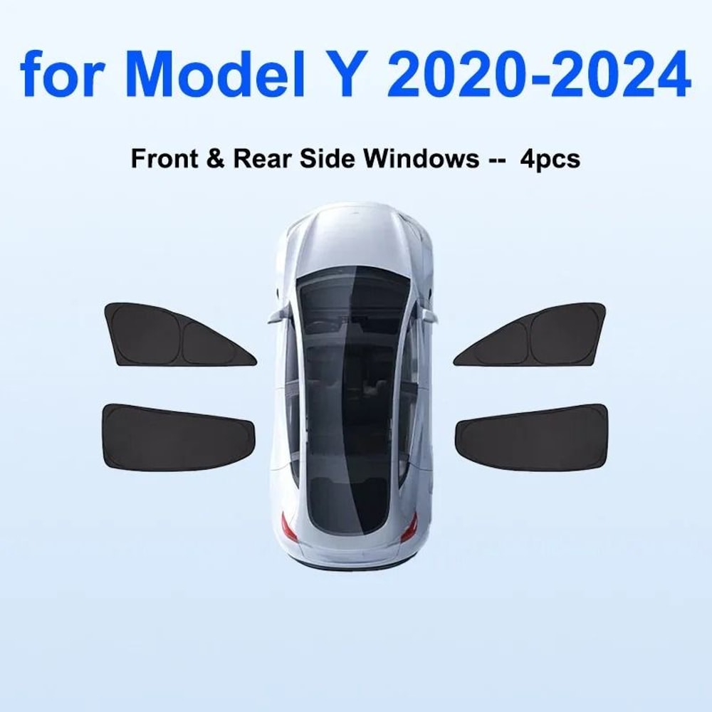 Tesla Model Y Sun Shade Windshield And Window Privacy Cover 13