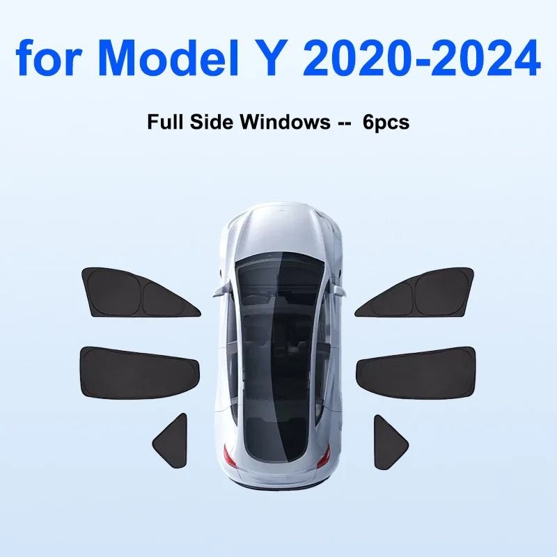 Tesla Model Y Sun Shade Windshield And Window Privacy Cover 14