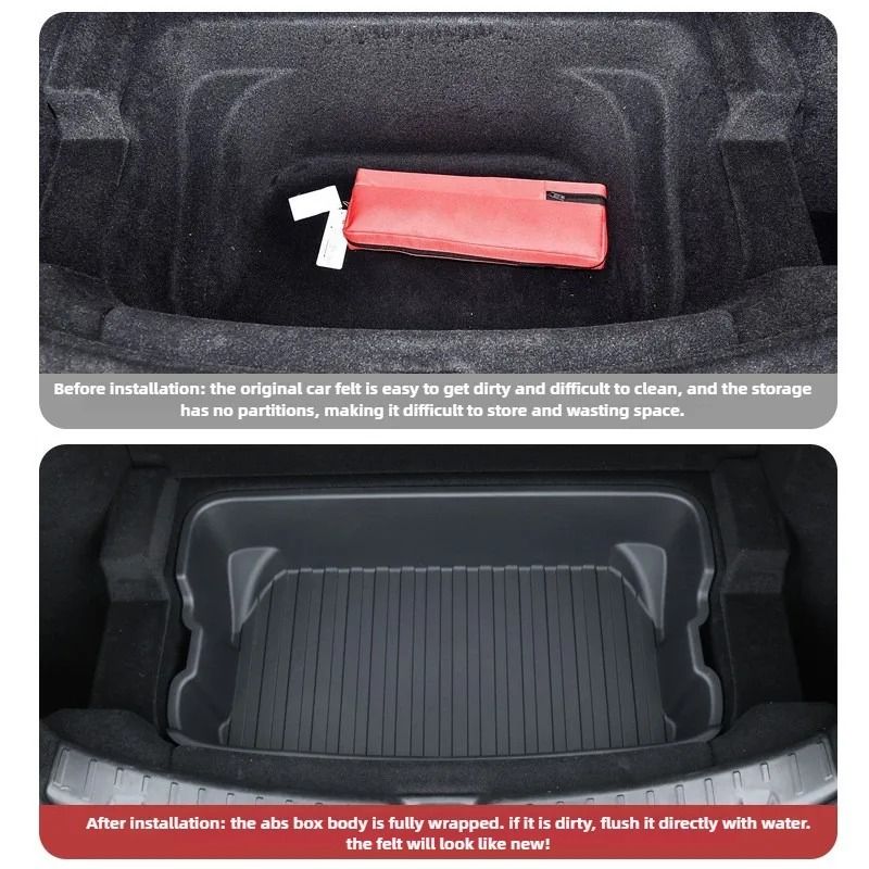 Tesla Model Y Frunk Organizer Double Deck Trunk Storage Box 7