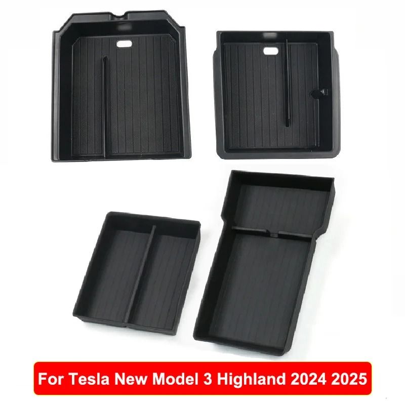 Tesla Model Y 2025 Juniper Console Armrest Storage Organizer Box Custom Fit Interior Storage Solu