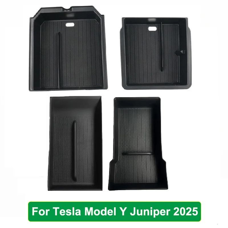 Tesla Model Y 2025 Juniper Console Armrest Storage Organizer Box Custom Fit Interior Storage Solu