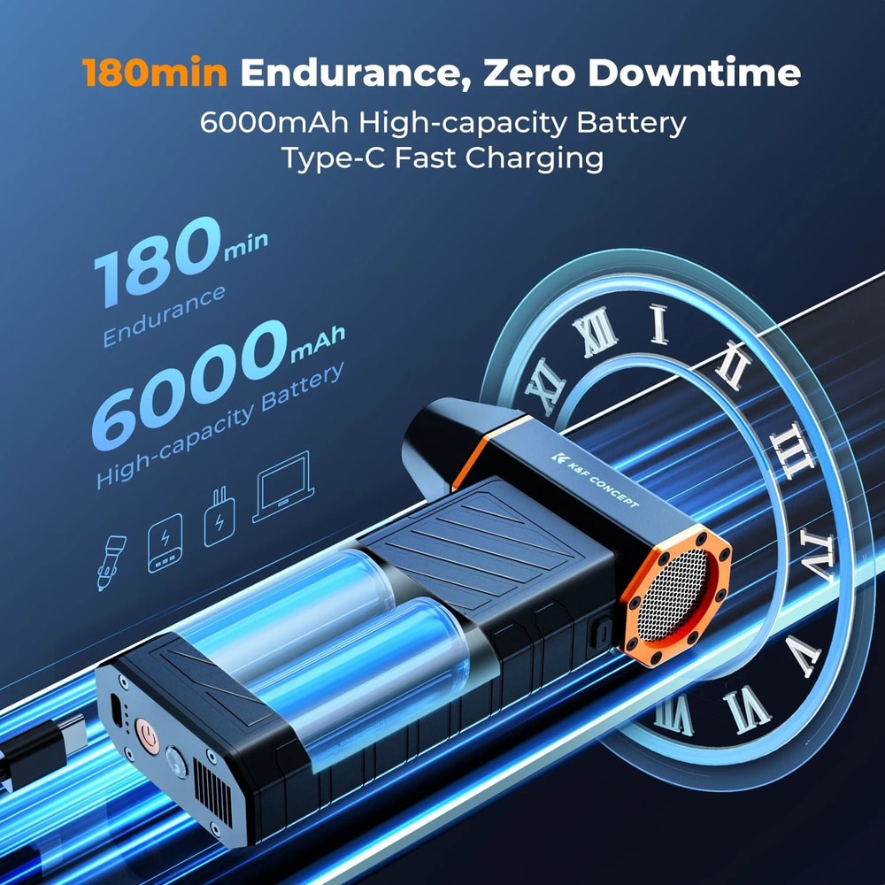 High Speed Electric Air Duster Vacuum Cleaner With LED For Electronics Cleaning 1