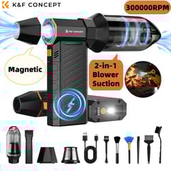 high speed electric air duster vacuum cleaner with led for electronics cleaning