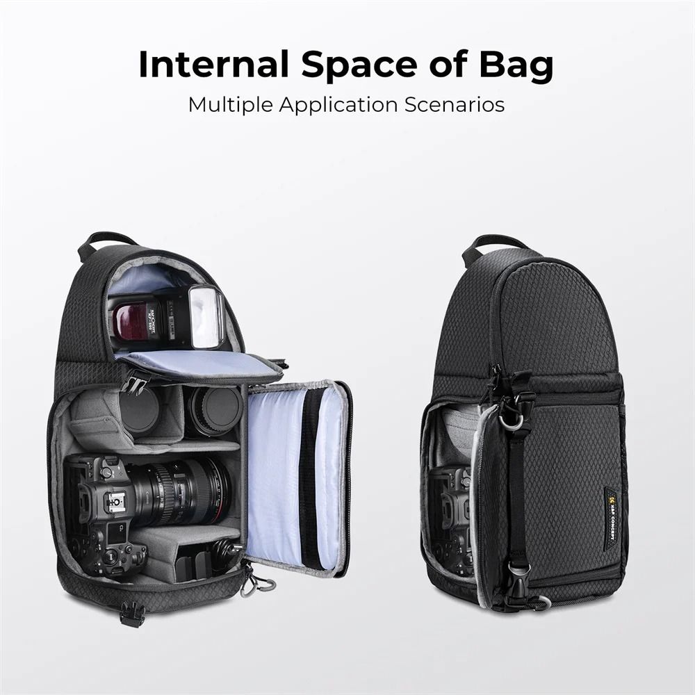 K And F Concept Waterproof Camera Backpack Sling Bag 10L For DSLR And Mirrorless Cameras 11