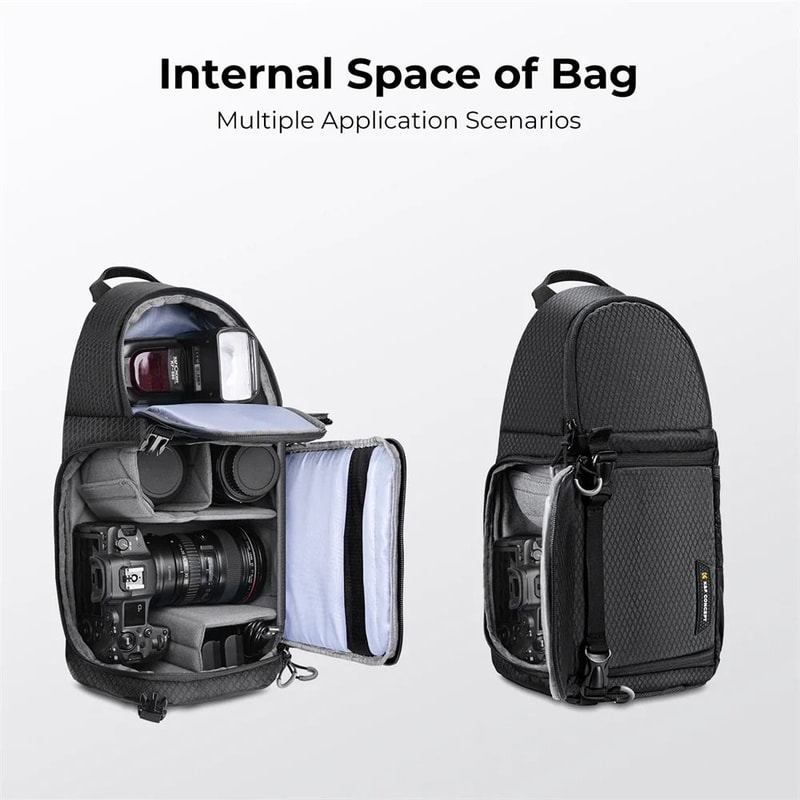 K And F Concept Waterproof Camera Backpack Sling Bag 10L For DSLR And Mirrorless Cameras 11