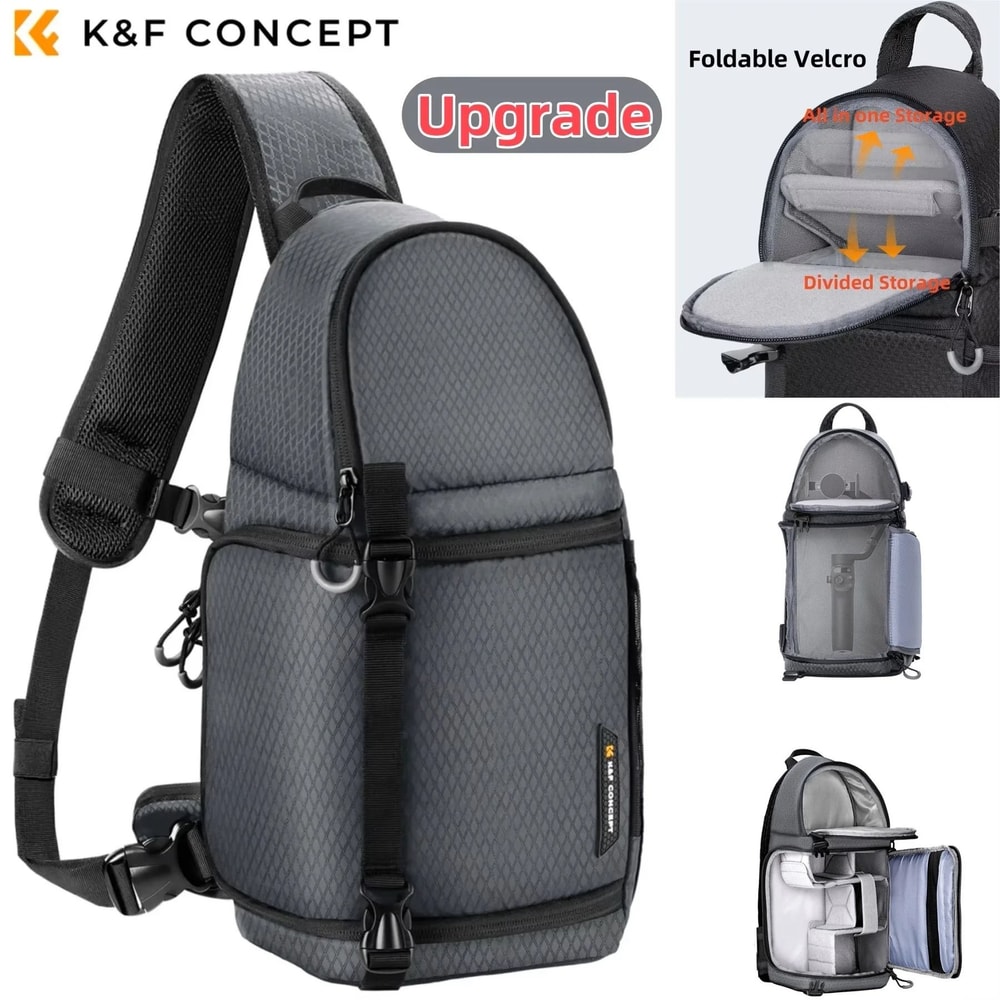 K And F Concept Waterproof Camera Backpack Sling Bag 10L For DSLR And Mirrorless Cameras 5